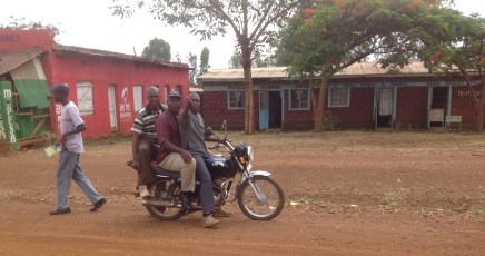 Government offices in background